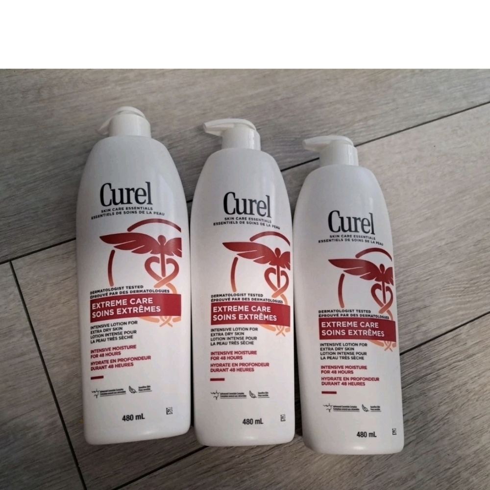 Lot Of 3 Curel Extreme Care Lotion Set. 480ml X3